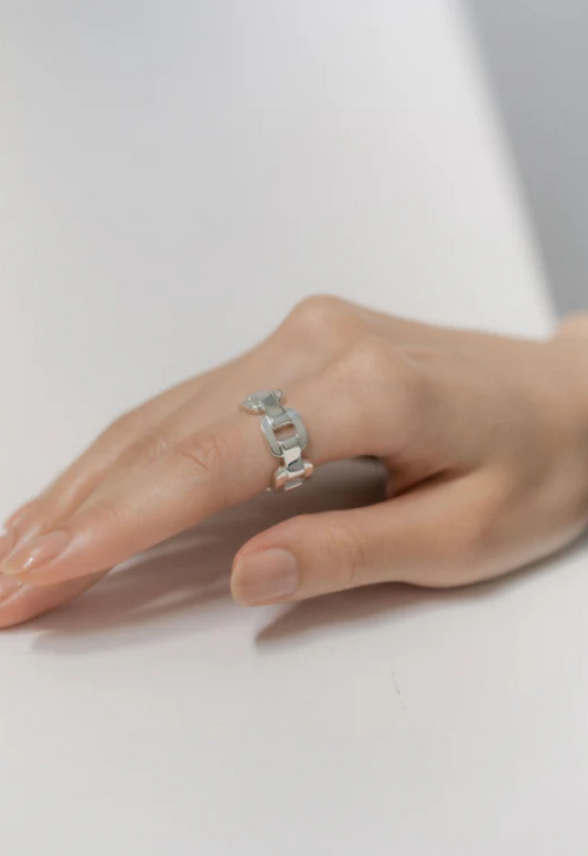 Scat "Chain" link ring【SILVER】