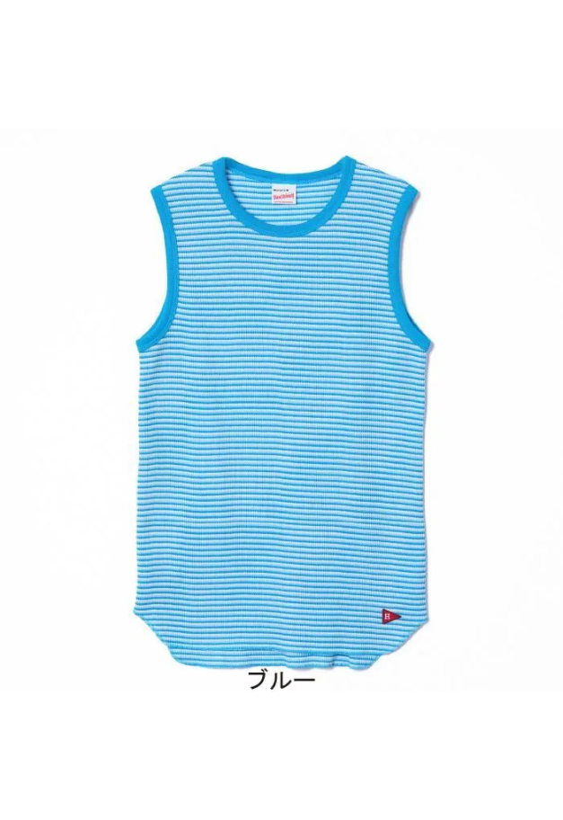 Healthknit Multi Border Waffle Sleevless【WOMENS ITEM】