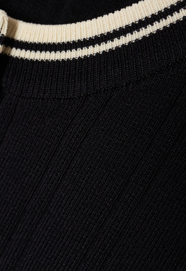 LE.NAN Urban Line Rib-knit Cardigan
