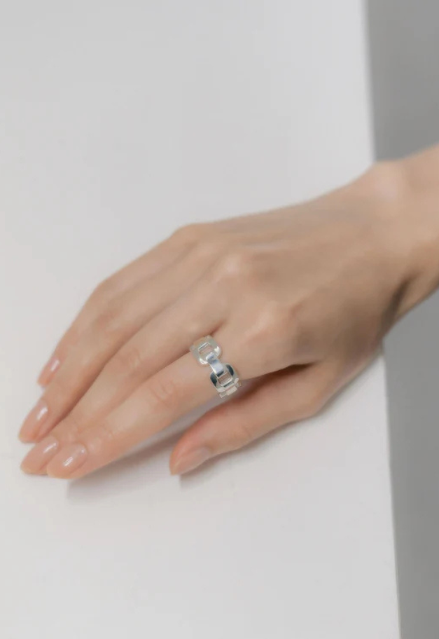 Scat "Chain" link ring【SILVER】