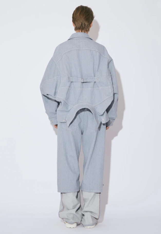 beautiful people recycling denim flip hem pants