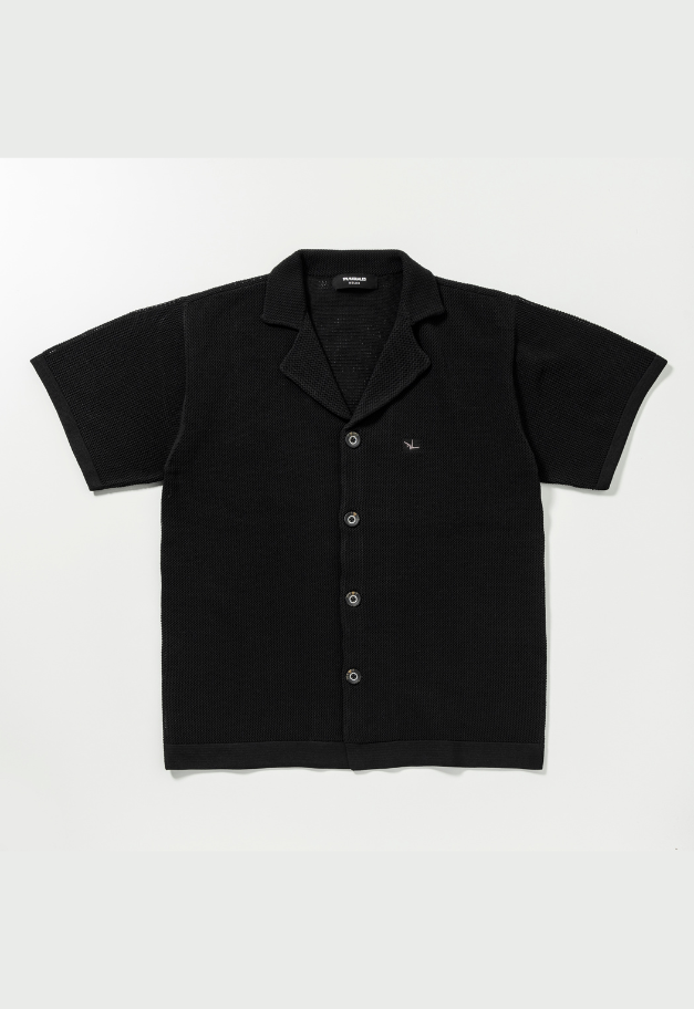 1PIU1UGUALE3 RELAX KNIT OPEN COLLAR SHIRT