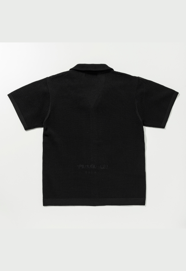 1PIU1UGUALE3 RELAX KNIT OPEN COLLAR SHIRT
