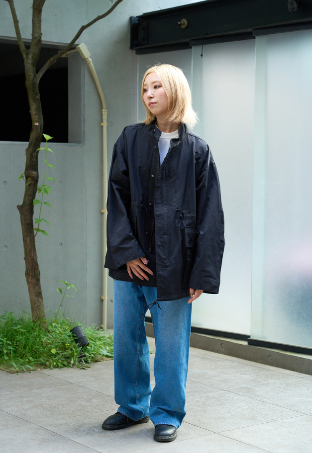 ARMY TWILL COTTON NYLON STAND COAT
