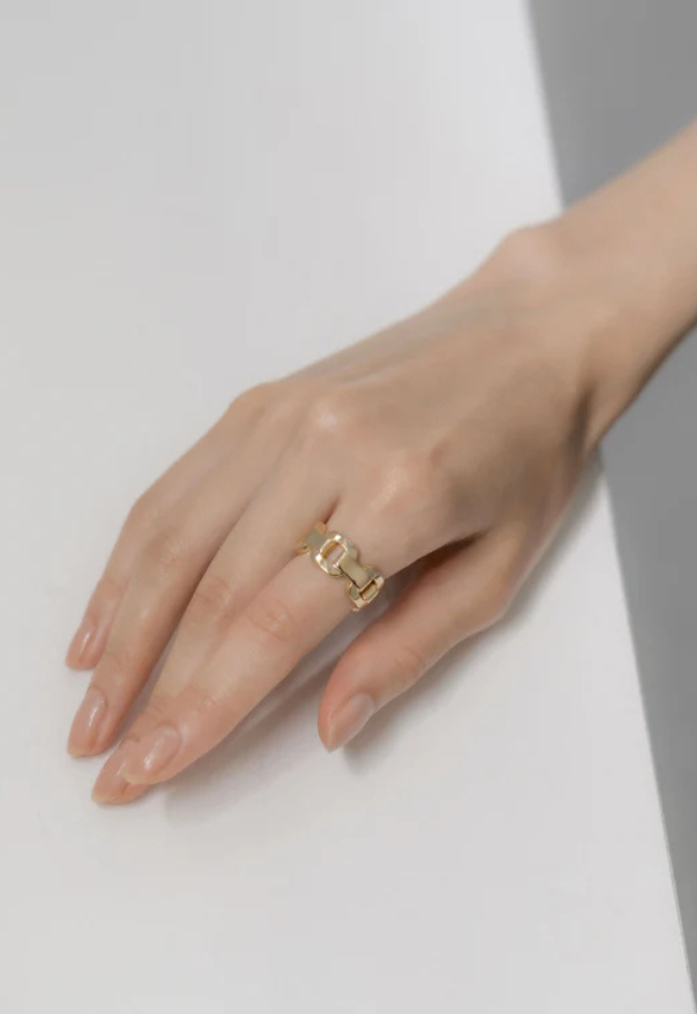 Scat "Chain" link ring【GOLD】
