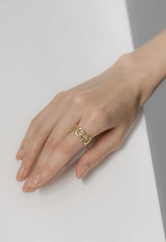 Scat "Chain" link ring【GOLD】