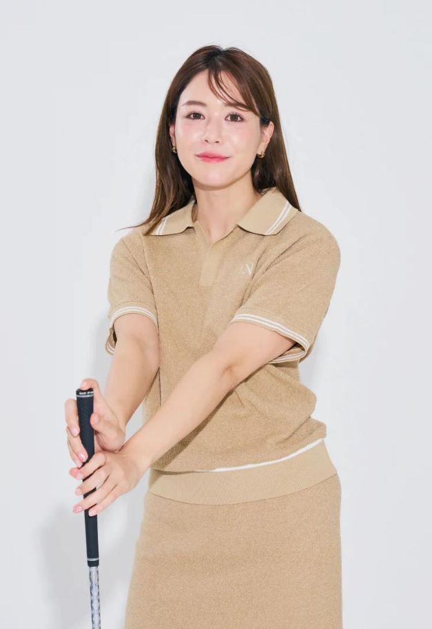 LE.NAN Terry Pique Polo【BEIGE】
