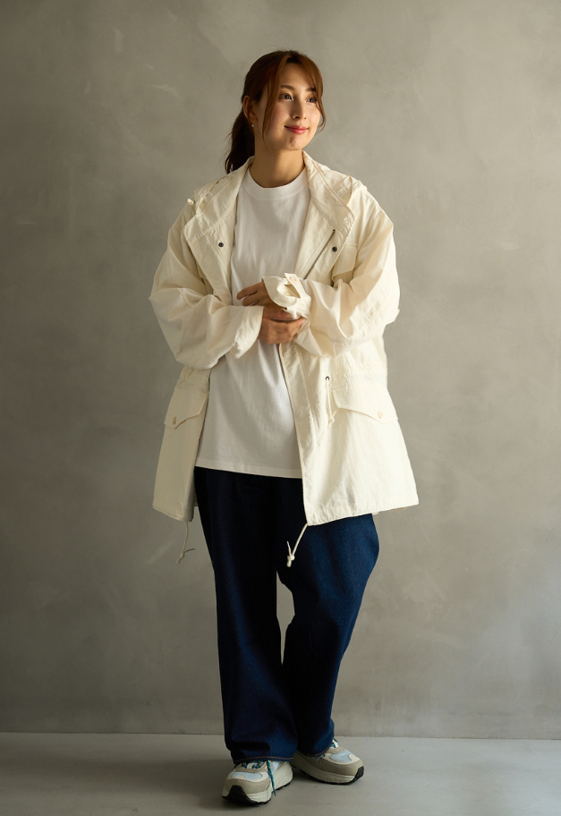 ARMY TWILL Nylon OX Hooded Coat