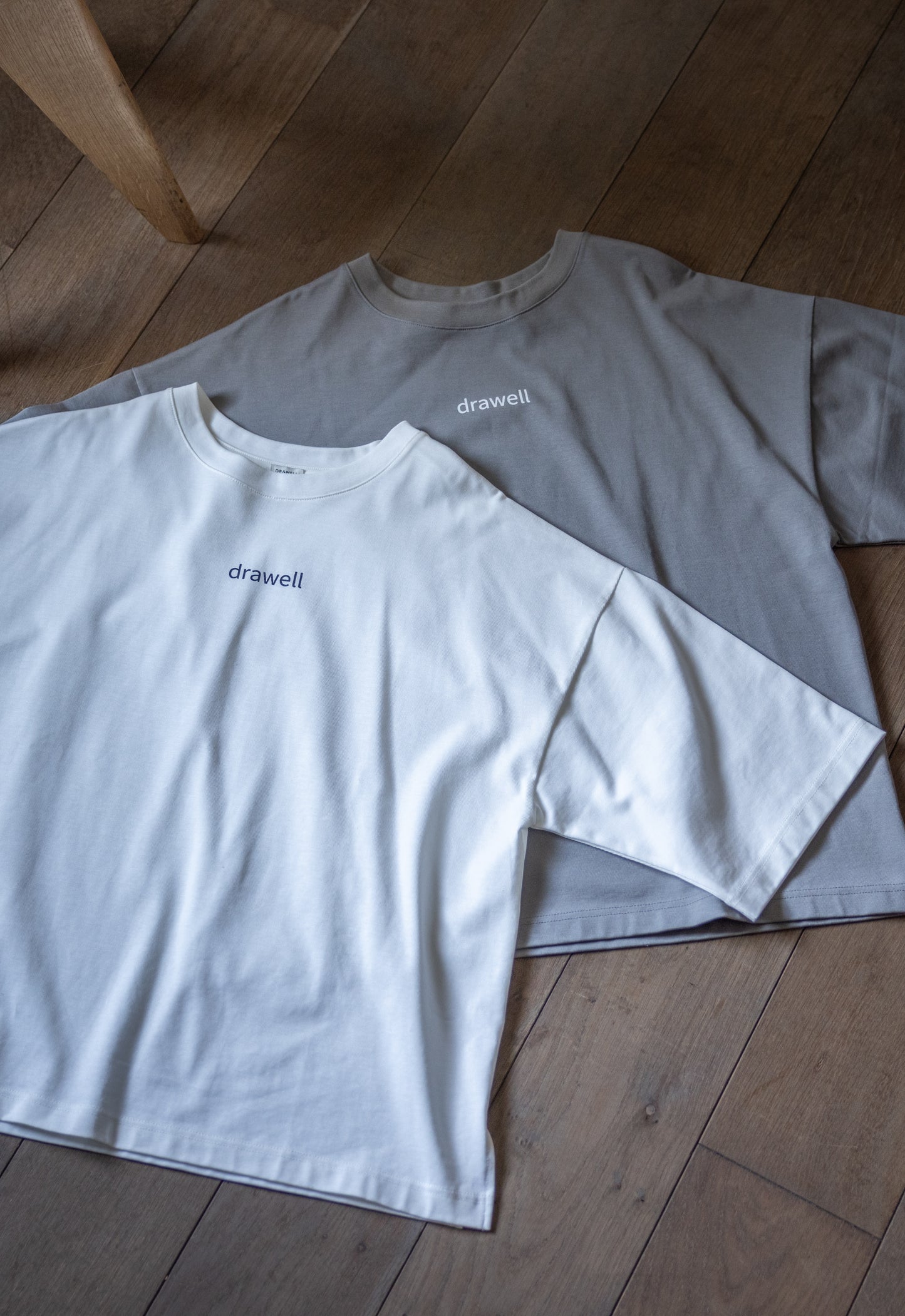 drawell LOGO PRINT T【WHITE/GRAY】
