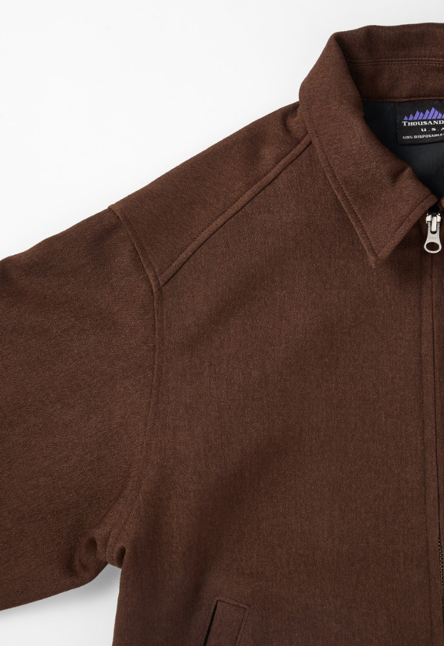 THOUSANDMILE WOOL LIKE ZIP BLOUSON&SK&BAG SET UP