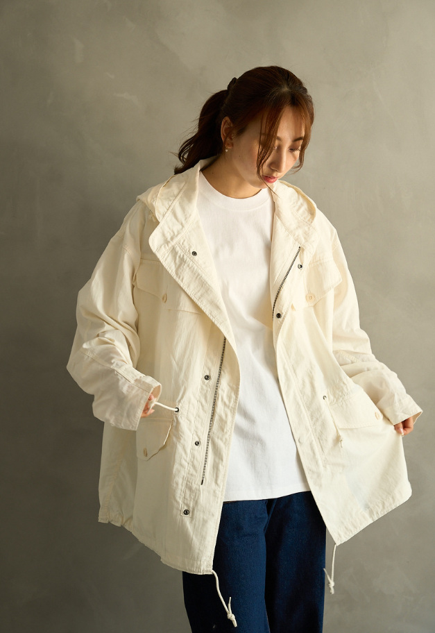 ARMY TWILL Nylon OX Hooded Coat