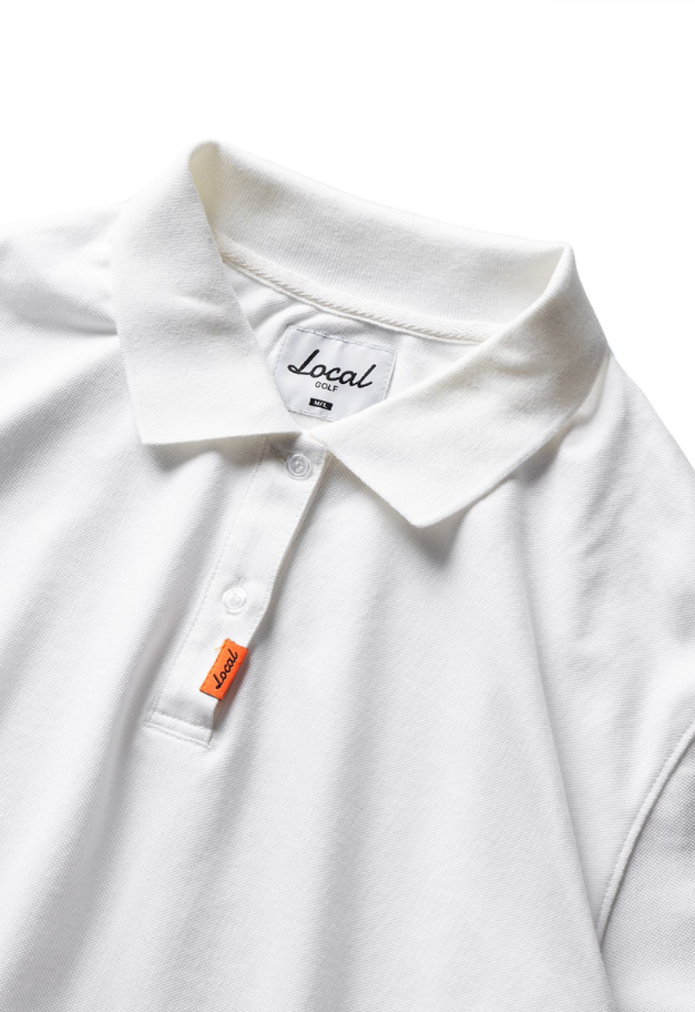 Local GOLF Basic Short S/S POLO【WHITE】