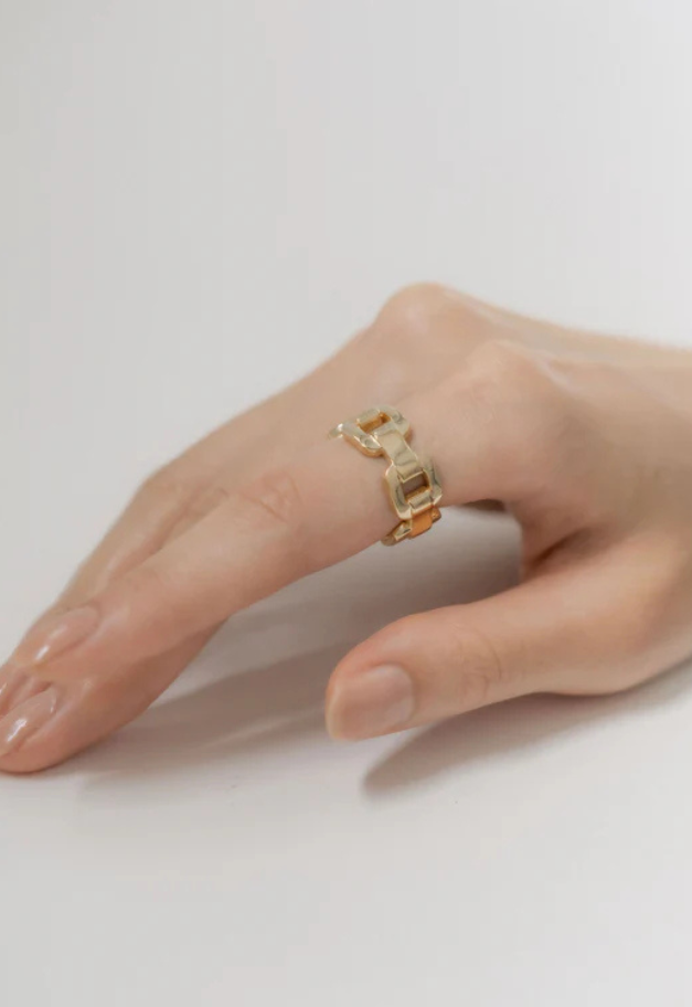 Scat "Chain" link ring【GOLD】