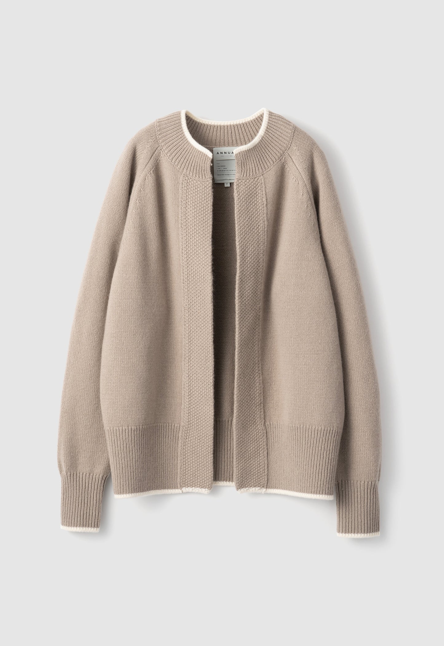 ANNUAL MOSS STITCH CARDIGAN