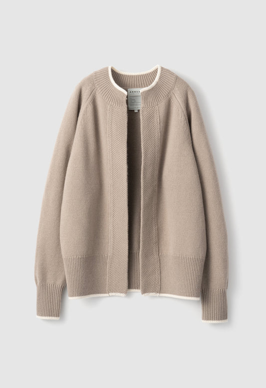 ANNUAL MOSS STITCH CARDIGAN