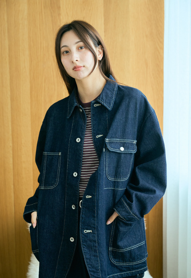 PORTER CLASSIC STEINBECK DENIM COVERALLS【DARK NAVY/UNISEX 残各1点