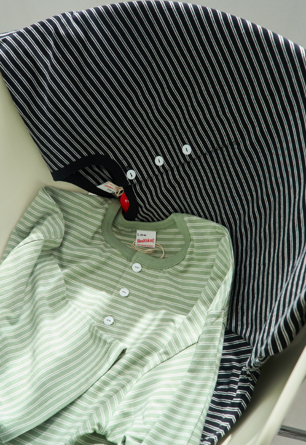 Healthknit Classic Border Jersey Henley