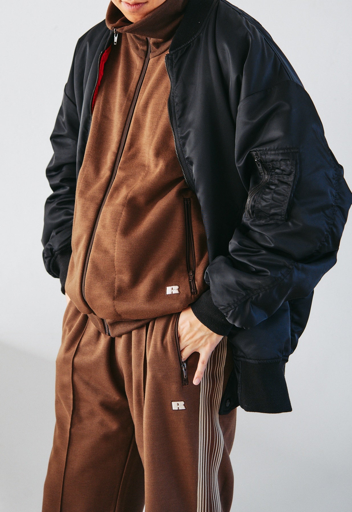 RUSSELL ATHLETIC Classic Jersey Track Jacket