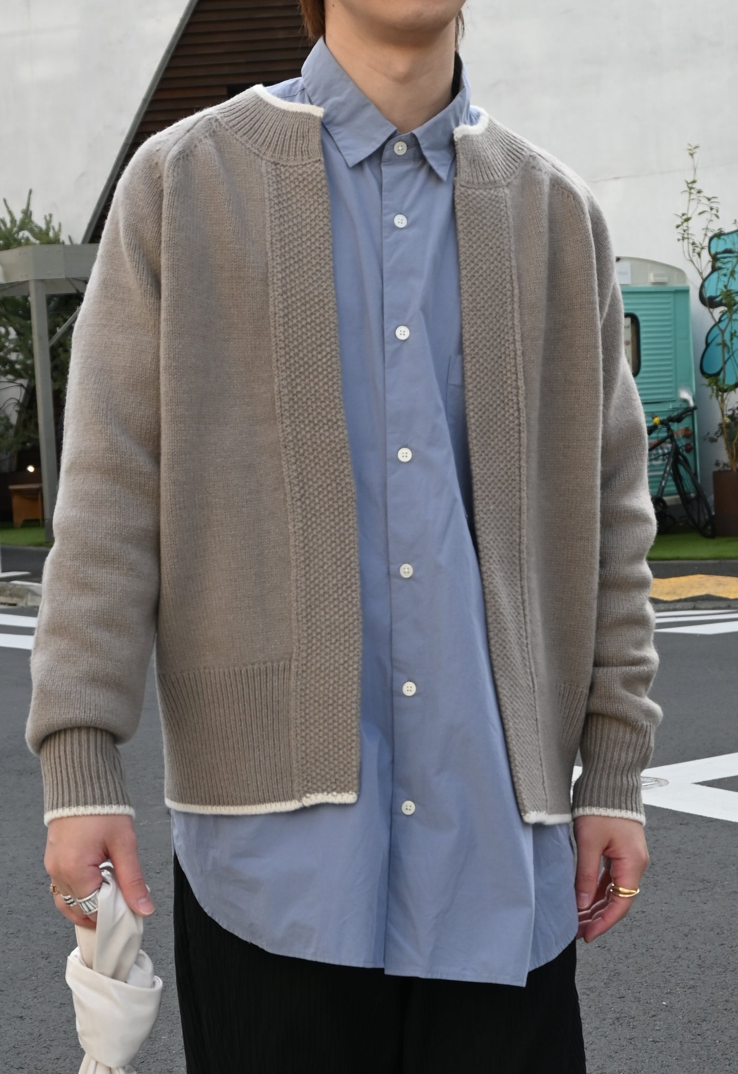 ANNUAL MOSS STITCH CARDIGAN