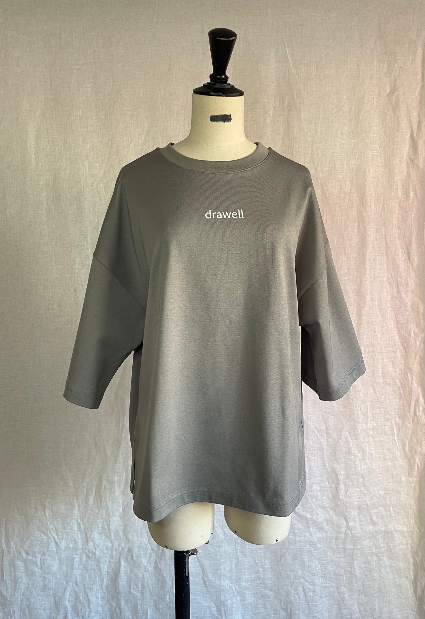 drawell LOGO PRINT T【WHITE/GRAY】