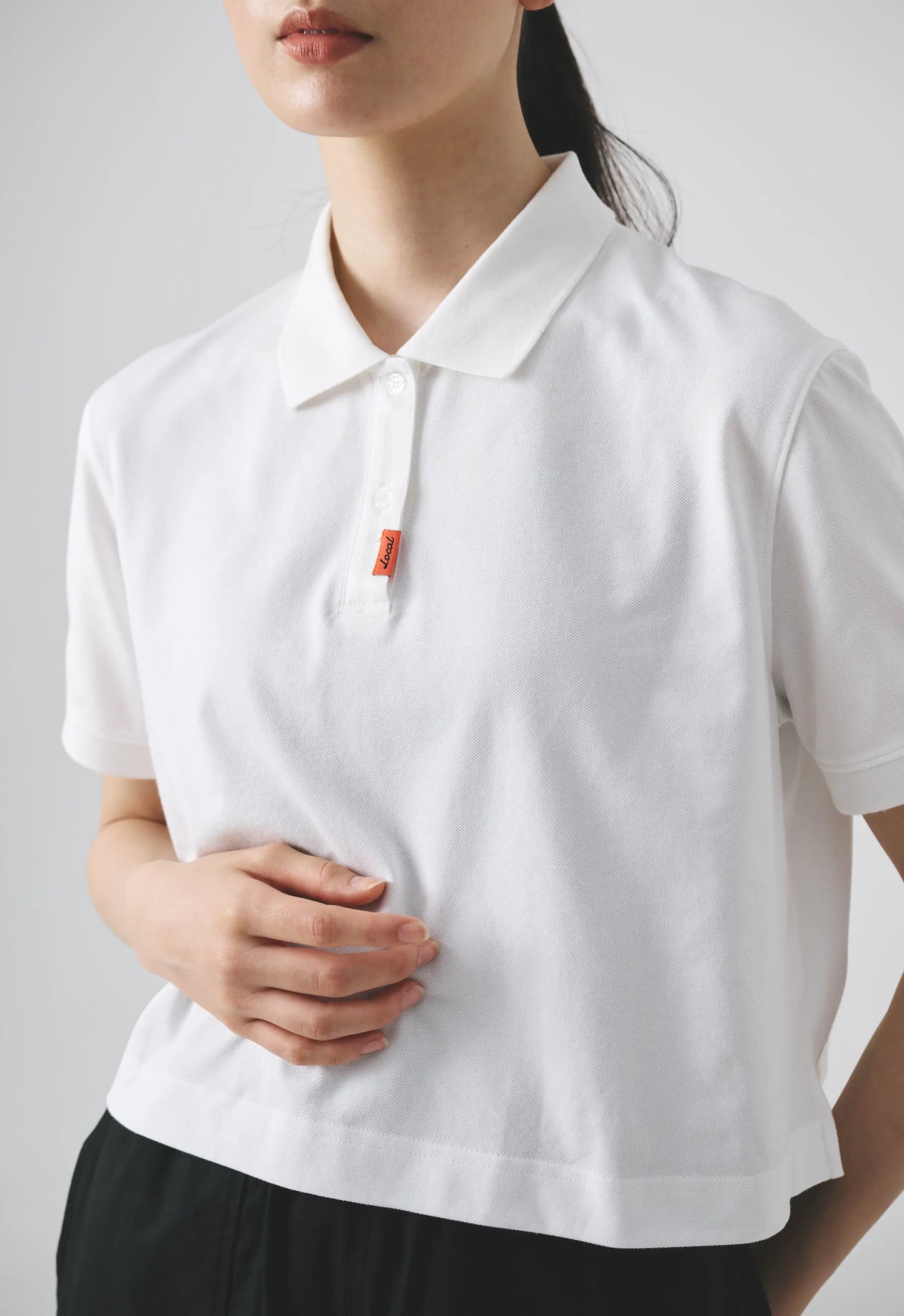 Local GOLF Basic Short S/S POLO【WHITE】