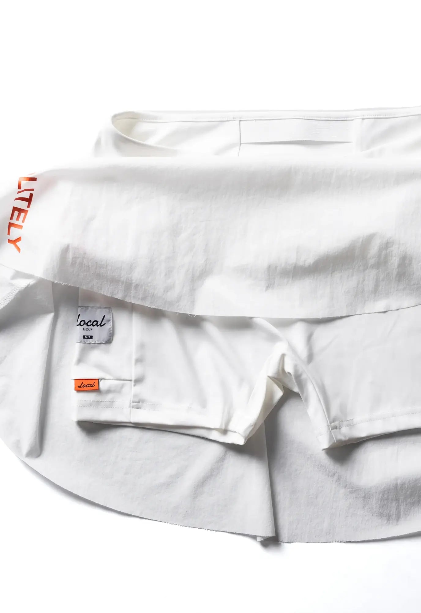 Local GOLF Stretch Nylon Golf SKIRT【WHITE】