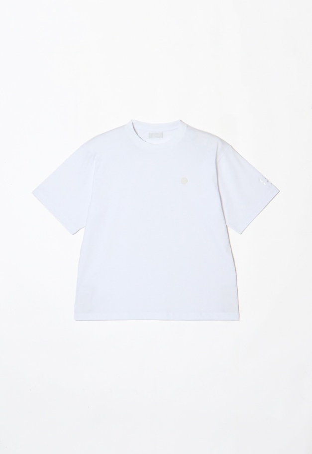 LE.NAN Short Sleeve Silicone Logo&Sleeve Print T-shirt