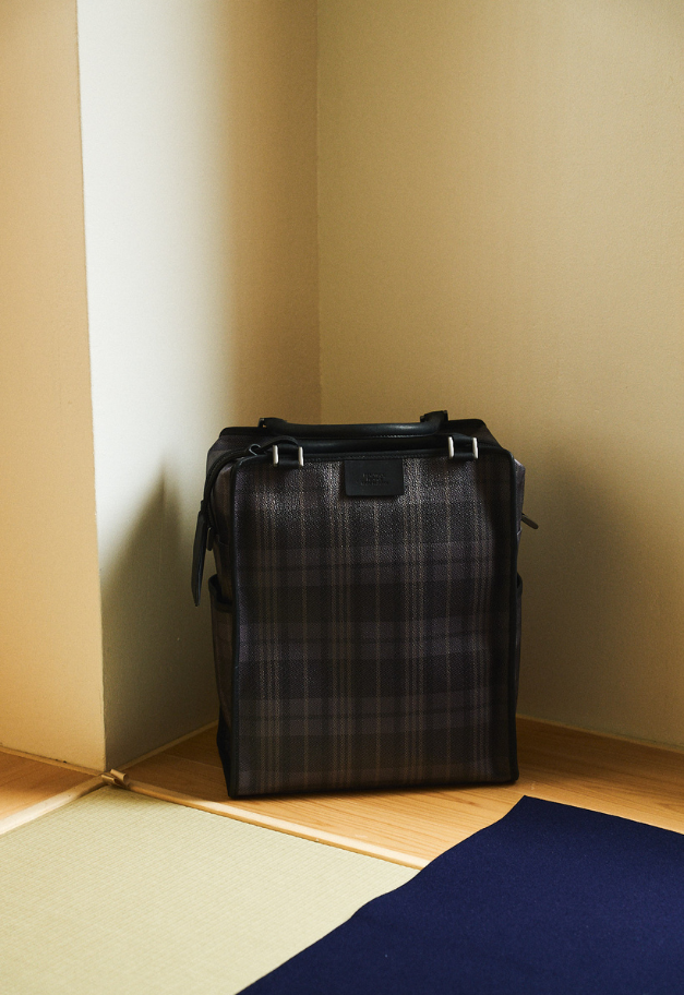 beautiful people noble pop plaid tote bag