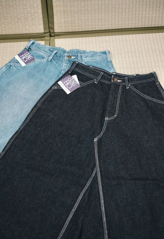 GUNG HO 11.5oz Cotton Denim Painter Skirt “CARPENTER”