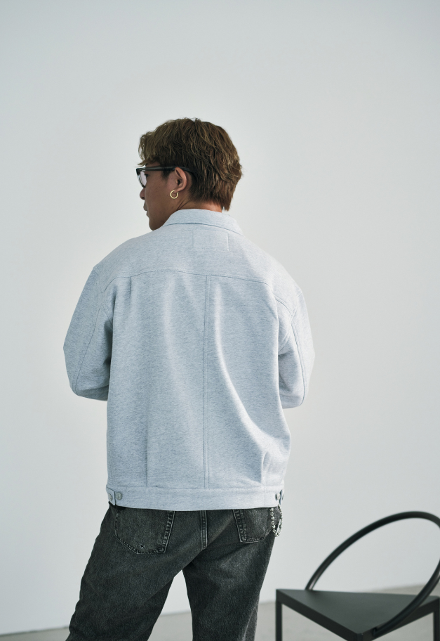 BerBerJin RUSSEL×BerBerJin Pro Cotton Loopback Terry Sweat Trucker Jacket