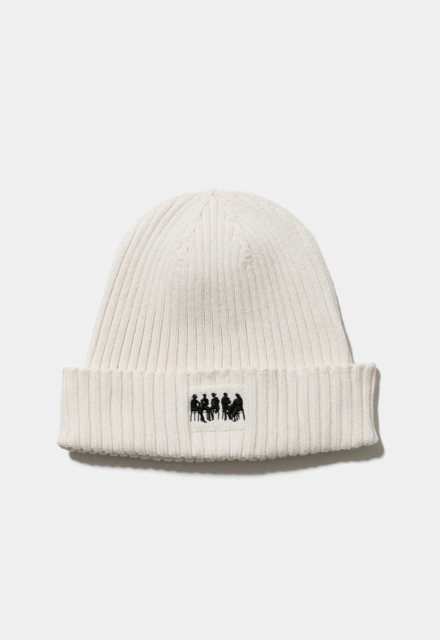beautiful people suvin cotton knitted rib beanie