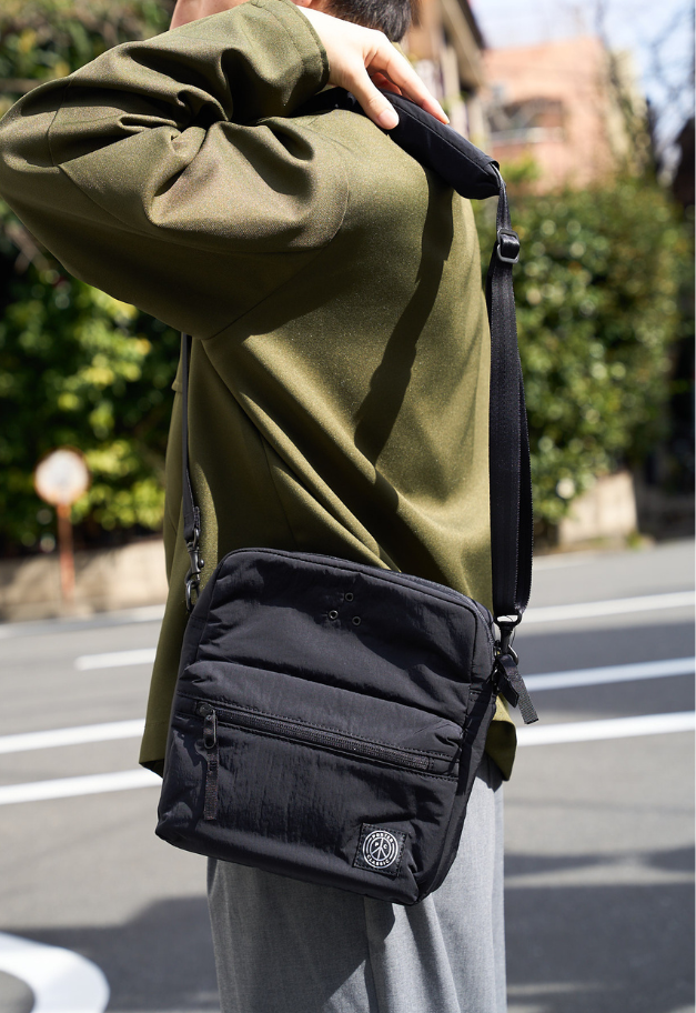 PORTER CLASSIC SHEEN NYLON NEWTON MINI SHOULDER BAG