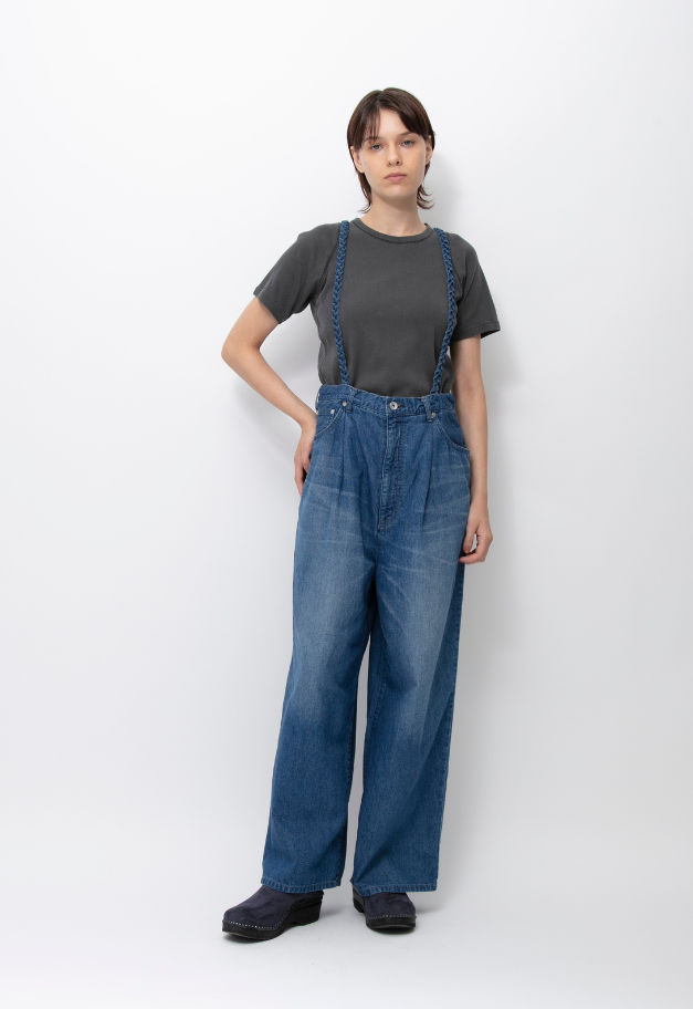 JOHNBULL DENIM SUSPENDER TANK PANTS