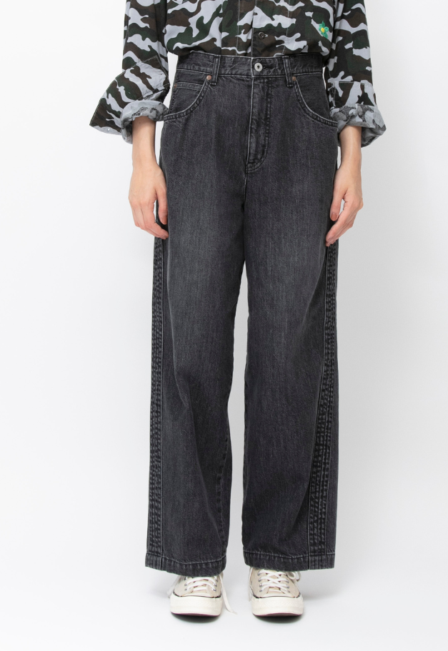 JOHNBULL DENIM STETCHING LINE PANTS