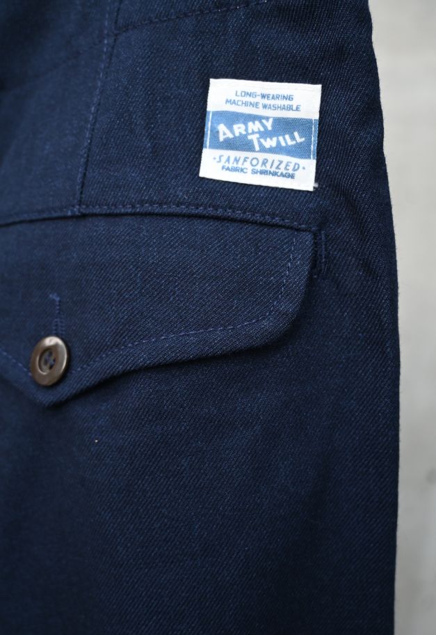 ARMY TWILL TR PARADE PANTS【NAVY/BLACK】