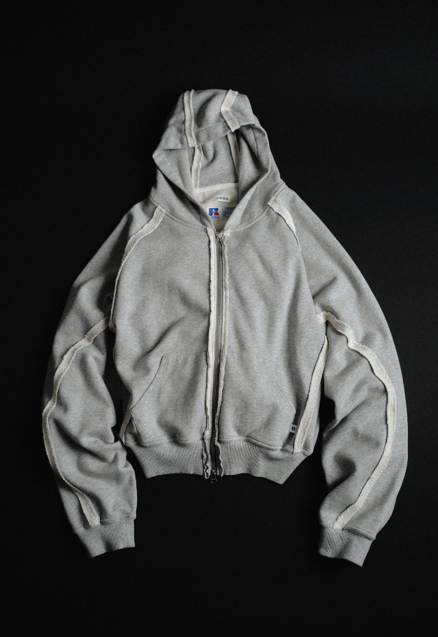 JieDa RUSSELL×JieDa Campus Sweat Zip Hoodie【予約商品】
