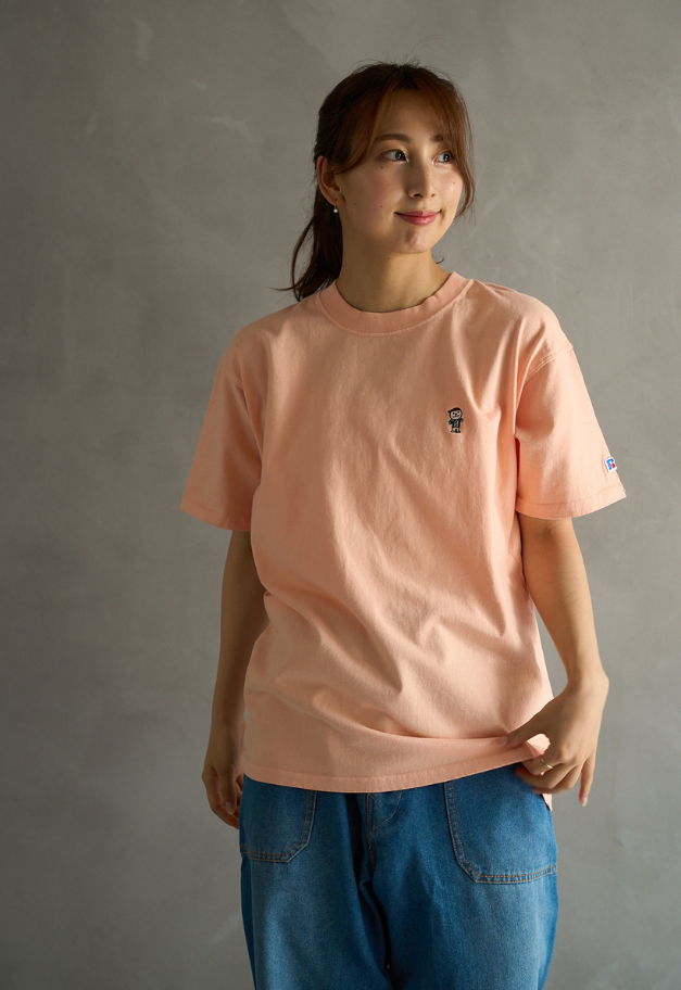 pocotan 【別注】RUSSELL ATHLETIC ポコたん刺繍Tシャツ