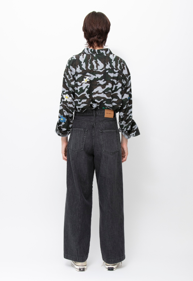 JOHNBULL DENIM STETCHING LINE PANTS