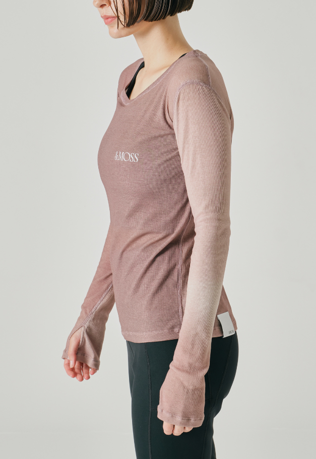 ◆[バイバック保証] &MOSS 【クーポン割引】DRY RIB SEE-THROUGH T-SHIRTS