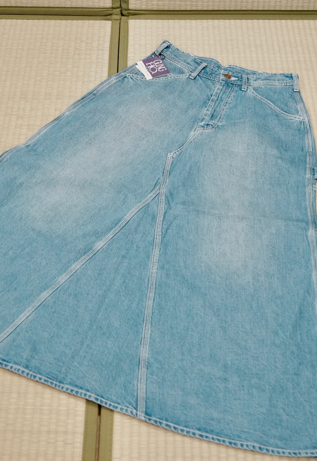 GUNG HO 11.5oz Cotton Denim Painter Skirt “CARPENTER”