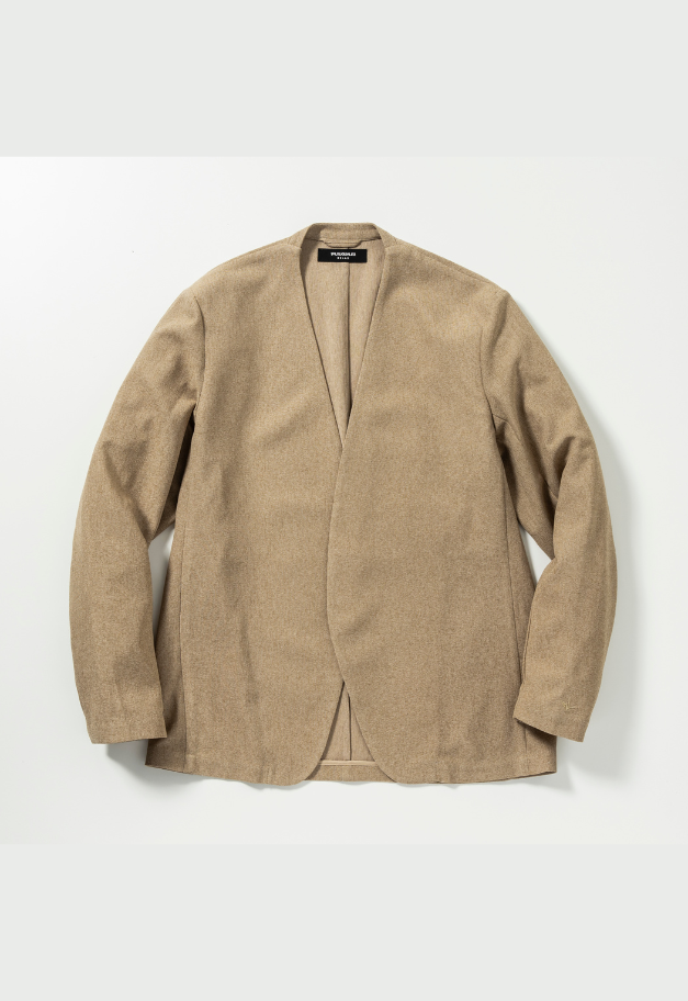 1PIU1UGUALE3 RELAX TECLINO COLLARLESS JACKET【予約商品】