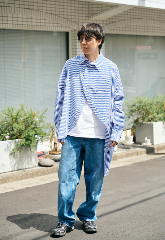 ANREALAGE BALL STRIPE SHIRT【UNISEX】