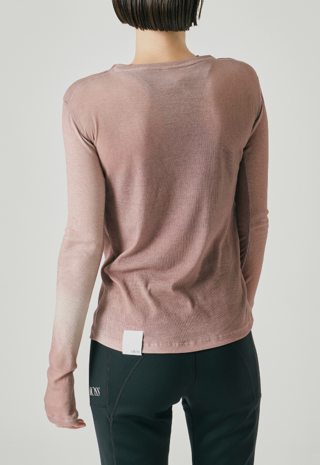 ◆[バイバック保証] &MOSS 【クーポン割引】DRY RIB SEE-THROUGH T-SHIRTS