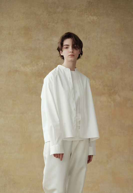 Nicolas Jenson [tuning] no collar shirt 【UNISEX:short/regular】