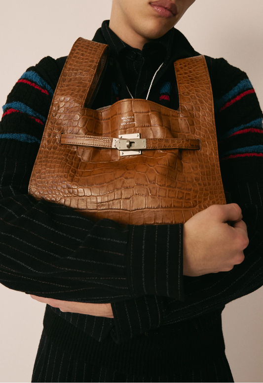 beautiful people croco emboss large market bag【予約商品】