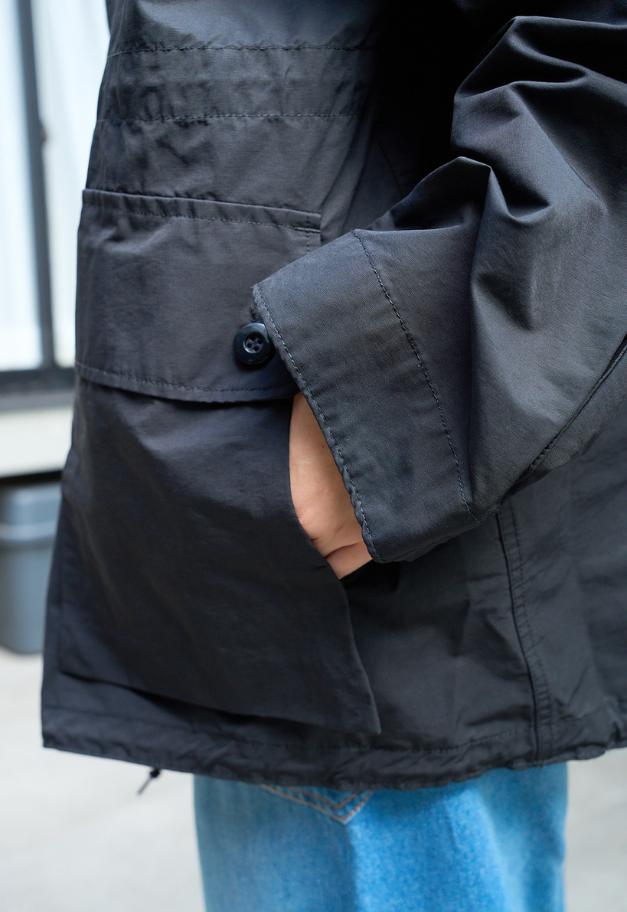 ◆[バイバック保証] ARMY TWILL COTTON NYLON STAND COAT