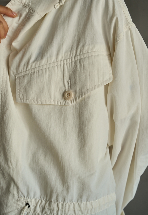 ARMY TWILL Nylon OX Hooded Coat【残り各サイズ1点 WHITE/L.KHAKI】