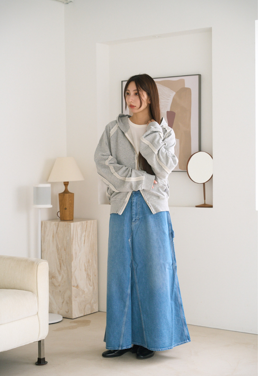 GUNG HO 11.5oz Cotton Denim Painter Skirt “CARPENTER”