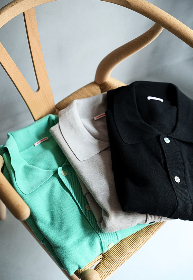 RYE TENDER KEAP SHIRTS CARDIGAN【BLACK/GREIGE/MINT UNISEX】