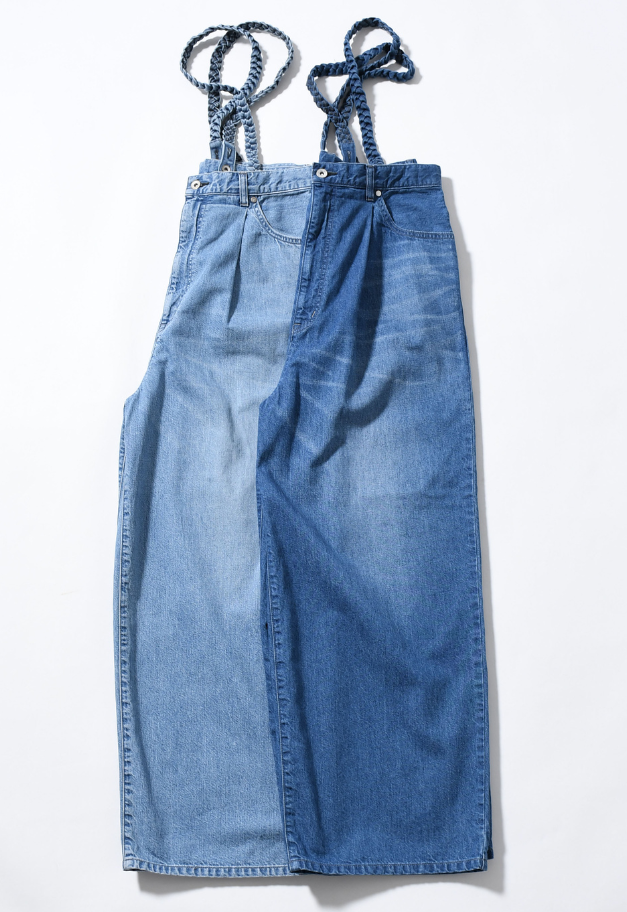 JOHNBULL DENIM SUSPENDER TANK PANTS